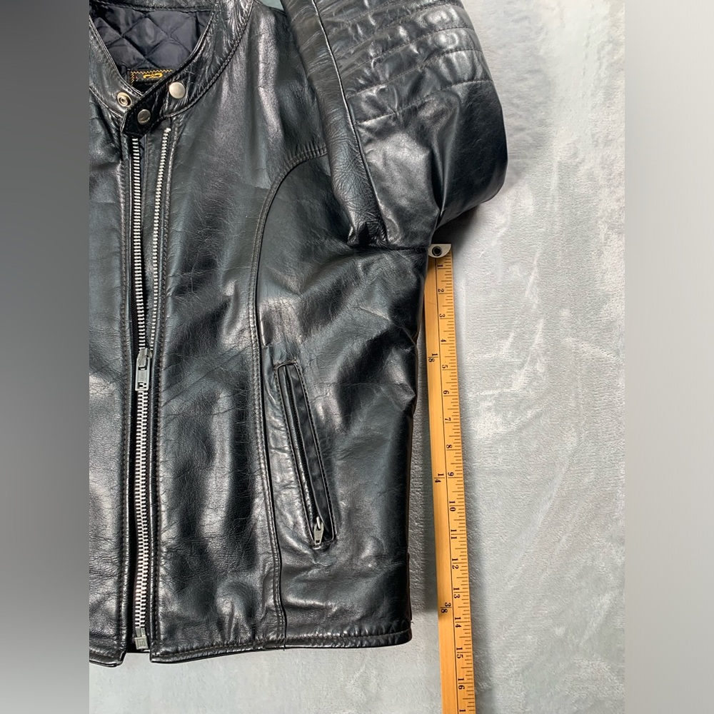 Vintage Bristol Cafe Racer Motorcycle Leather
Black punk - Picture 10 of 14